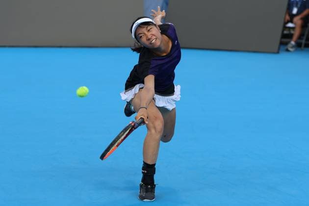 August 11, 2025, Mason, Ohio, United States: AOI ITO of Japan during the match against M. Keys of USA in the third round of the Cincinnati Open at the Lindner Family Tennis Center. Mason, Ohio. Ito lost 4:6, 0:6. Mason United States - ZUMAc278 20250811_zsp_c278_018 Copyright: xMarcinxCholewinskix