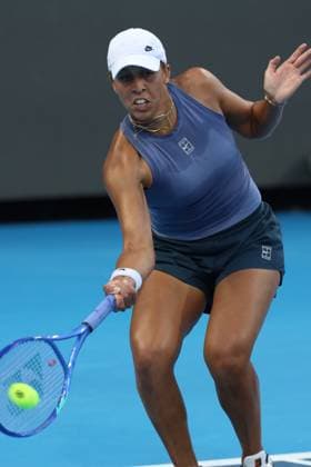 August 11, 2025, Mason, Ohio, United States: MADISON KEYS of USA during the match against A. Ito of Japan in the third round of the Cincinnati Open at the Lindner Family Tennis Center. Mason, Ohio. Keys won 6:4, 6:0. Mason United States - ZUMAc278 20250811_zsp_c278_022 Copyright: xMarcinxCholewinskix