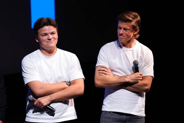 Ola Hosflot Klaebo at the film premiere in Oslo