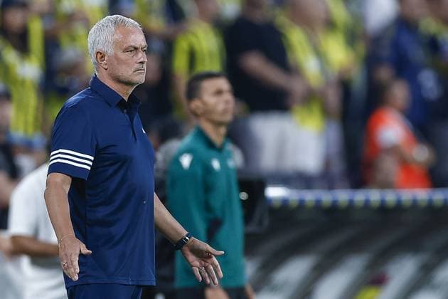 ISTANBUL , 12-08-2025 , Sukru Saracoglu stadium , season 2025 2026 , UEFA Champions League , 3th qualifying round, 2nd leg between Fenerbahce and Feyenoord , picture shows.Fenerbahce trainer coach Jose Mourinho Fenerbahce - Feyenoord  x30479186x Copyright: