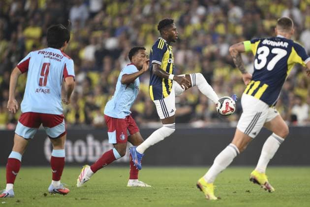 Fenerbahce v Feyenoord - UEFA Champions League ISTANBUL, TURKIYE - AUGUST 12: Fred (2nd R) of Fenerbahce and Quinten Timber (2nd L) of Feyenoord compete during the UEFA Champions League third qualifying round second-leg football match between Fenerbahce and Feyenoord at Chobani Stadium in Istanbul, Turkiye on August 12, 2025. Arif Hudaverdi Yaman Anadolu Istanbul Turkey. Editorial use only. Please get in touch for any other usage.  Copyright: x2025xAnadoluxArifxHudaverdixYamanx