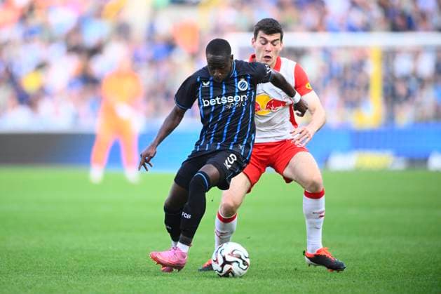 Club Brugge v Salzburg - UEFA Champions League BRUGGE, BELGIUM - AUGUST 12 : Forbs Carlos forward of Club Brugge in action during the UEFA Champions League 2025 26 third qualifying round second leg between Club Brugge and Salzburg on August 12, 2025 in Brugge, Belgium, 12 08 2025 Brugge Belgium  Copyright: xGvgx