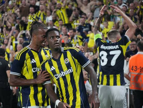 John Duran (Fenerbahce) celebrates his goal during UEFA Champions League , 3th qualifying round, 2nd leg between Fenerbahce and Feyenoord at Sukru Saracoglu Stadium, Istanbul, Turkey on 12 August 2025. (Depo Photos) 18797546