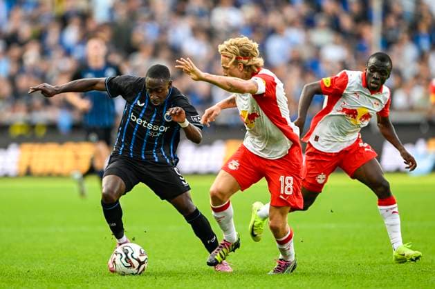 Club Brugge v Salzburg - UEFA Champions League BRUGGE, BELGIUM - AUGUST 12 : Forbs Carlos forward of Club Brugge during the UEFA Champions League 2025 26 third qualifying round second leg between Club Brugge and Salzburg on August 12, 2025 in Brugge, Belgium, 12 08 2025 Brugge Belgium  Copyright: xJanxDexMeuleneirx