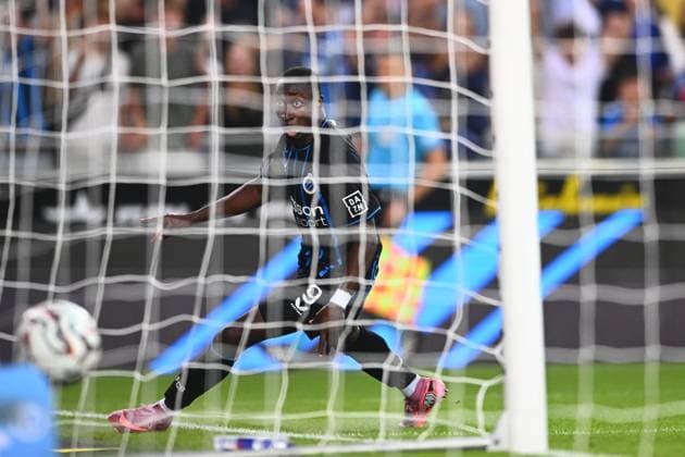 Club Brugge v Salzburg - UEFA Champions League BRUGGE, BELGIUM - AUGUST 12 : Forbs Carlos forward of Club Brugge celebrates scoring a goal during the UEFA Champions League 2025 26 third qualifying round second leg between Club Brugge and Salzburg on August 12, 2025 in Brugge, Belgium, 12 08 2025 Brugge Belgium  Copyright: xGvgx