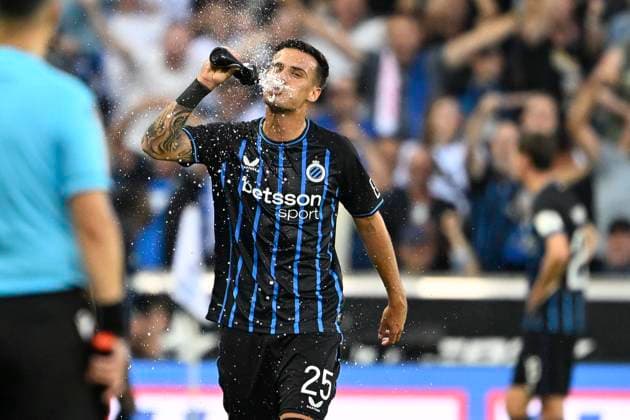 Club Brugge v Salzburg - UEFA Champions League BRUGGE, BELGIUM - AUGUST 12 : Stankovic Aleksandar midfielder of Club Brugge during the UEFA Champions League 2025 26 third qualifying round second leg between Club Brugge and Salzburg on August 12, 2025 in Brugge, Belgium, 12 08 2025 Brugge Belgium  Copyright: xJanxDexMeuleneirx