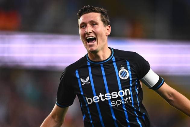 Club Brugge v Salzburg - UEFA Champions League BRUGGE, BELGIUM - AUGUST 12 : Vanaken Hans midfielder of Club Brugge celebrates scoring a goal during the UEFA Champions League 2025 26 third qualifying round second leg between Club Brugge and Salzburg on August 12, 2025 in Brugge, Belgium, 12 08 2025 Brugge Belgium  Copyright: xGvgx