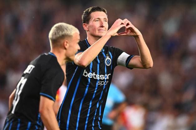 Club Brugge v Salzburg - UEFA Champions League BRUGGE, BELGIUM - AUGUST 12 : Vanaken Hans midfielder of Club Brugge celebrates scoring a goal during the UEFA Champions League 2025 26 third qualifying round second leg between Club Brugge and Salzburg on August 12, 2025 in Brugge, Belgium, 12 08 2025 Brugge Belgium  Copyright: xGvgx