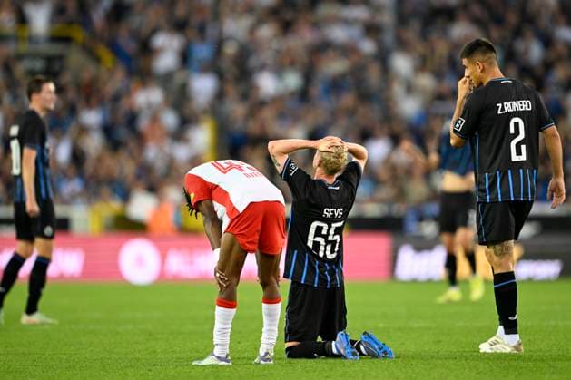 Club Brugge v Salzburg - UEFA Champions League BRUGGE, BELGIUM - AUGUST 12 : Seys Joaquim defender of Club Brugge during the UEFA Champions League 2025 26 third qualifying round second leg between Club Brugge and Salzburg on August 12, 2025 in Brugge, Belgium, 12 08 2025 Brugge Belgium  Copyright: xJanxDexMeuleneirx