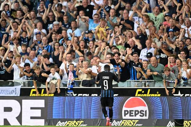 Club Brugge v Salzburg - UEFA Champions League BRUGGE, BELGIUM - AUGUST 12 : Forbs Carlos forward of Club Brugge during the UEFA Champions League 2025 26 third qualifying round second leg between Club Brugge and Salzburg on August 12, 2025 in Brugge, Belgium, 12 08 2025 Brugge Belgium  Copyright: xJanxDexMeuleneirx