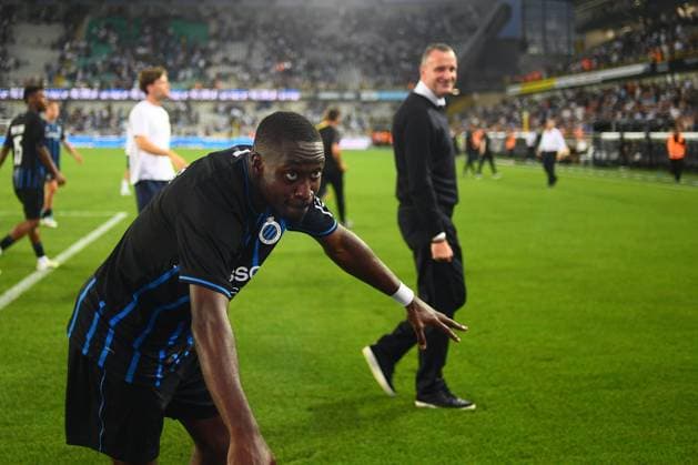 Club Brugge v Salzburg - UEFA Champions League BRUGGE, BELGIUM - AUGUST 12 : Forbs Carlos forward of Club Brugge celebrates the win during the UEFA Champions League 2025 26 third qualifying round second leg between Club Brugge and Salzburg on August 12, 2025 in Brugge, Belgium, 12 08 2025 Brugge Belgium  Copyright: xGvgx