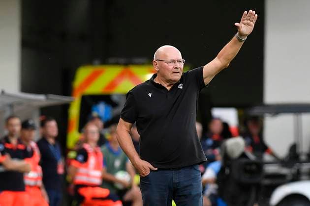 Coach Miroslav Koubek from Plzen during the 3rd qualifying round match FC Viktoria Plzen vs Glasgow Ranger, Plzen, August 12, 2025. (CTKxPhoto MiroslavxChaloupka) CTKPhotoP2025081206824  CTKPhotoP2025081206824