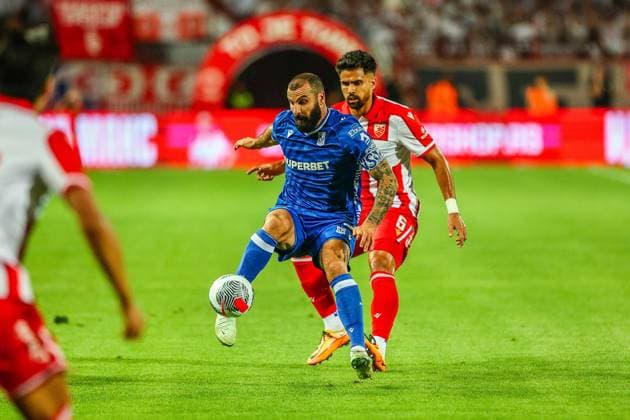 BELGRAD 12.08.2025 MECZ III RUNDA ELIMINACYJNA LIGA MISTRZOW SEZON 2025 26: FK CRVENA ZVEZDA BELGRAD - LECH POZNAN --- UEFA CHAMPIONS LEAGUE THIRD QUALIFYING ROUND MATCH: RED STAR BELGRADE - LECH POZNAN NZ MIKAEL ISHAK RODRIGAO FOT. PATRYK PINDRAL 400MM.PL NEWSPIX.PL --- newspix.pl 