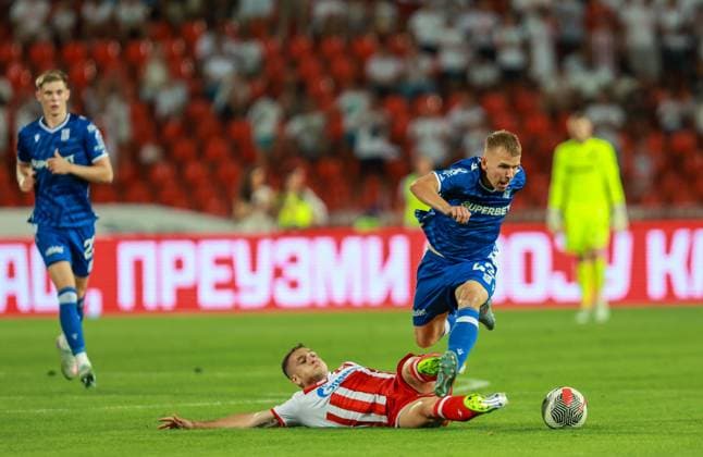 2025.08.12 Belgrad Pilka nozna Eliminacje Ligi Mistrzow UEFA Liga Mistrzow 2025 2026 Crvena zvezda - Lech Poznan N z Antoni Kozubal Foto Henryk Lipinski PressFocus 2025.08.12 Belgrad Football UEFA Champions League 2025 20246 Fourth Qualifying Round Rakow Czestochowa - FC Kobenhavn Antoni Kozubal Credit: Henryk Lipinski PressFocus NEWSPIX.PL --- newspix.pl 