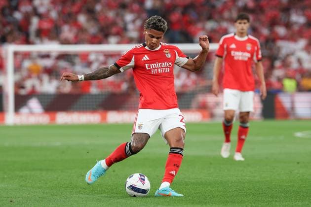 Portugal, Lisbon 2025 08 12 xJFx second leg third qualifying round Uefa Champions League 2025 26 , S L Benfica OGC Nice v l , Richard Rios S L Benfica in action, in action, Copyright: JoaquimxFerreira