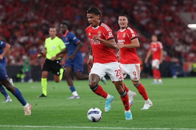 Portugal, Lisbon 2025 08 12 xJFx second leg third qualifying round Uefa Champions League 2025 26 , S L Benfica OGC Nice v l , Richard Rios S L Benfica in action, in action, Copyright: JoaquimxFerreira
