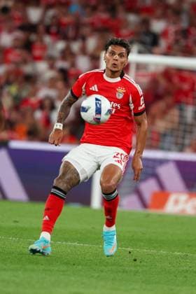 Portugal, Lisbon 2025 08 12 xJFx second leg third qualifying round Uefa Champions League 2025 26 , S L Benfica OGC Nice v l , Richard Rios S L Benfica in action, in action, Copyright: JoaquimxFerreira