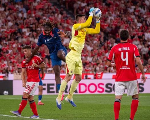 August 12, 2025, Lisboa, Lisboa, Portugal: ANATOLY TRUBIN from SL Benfica seen on action during the UEFA Champions League 3rd round second leg football match between SL Benfica and OGC Nice at Estadio do Lisboa e Benfica on August 12, 2025 in Lisboa, Portugal. Lisboa Portugal - ZUMAl192 20250812_zsp_l192_113 Copyright: xMiguelxLemosx