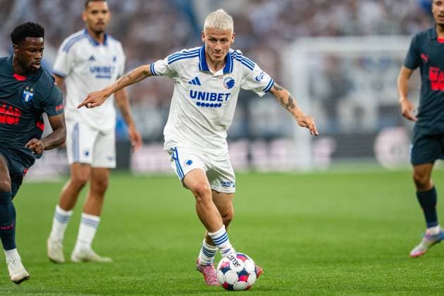 FC Copenhagen v Malmo FF, UEFA Champions League qualification, Copenhagen, Denmark Copenhagen, Denmark. 12th, August 2025. Magnus Mattsson (8) of FC Copenhagen seen during the UEFA Champions League qualification match between FC Copenhagen and Malmo FF at Parken in Copenhagen. Denmark, Copenhagen  Copyright: xGonzalesxPhoto TobiasxJorgensenx