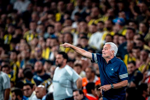 Fenerbahce SK trainer Jose Mourinho during the match Fenerbahce Feyenoord at the Åžükrü SaracoÄülu Spor Kompleksi for the Champions League Third qualifying round 2nd leg season 2025 2026 in ISTANBUL, Turkey on 10 august 2025, photo by Marcel van Dorst EYE4images DeFodi Images