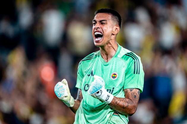 Fenerbahce SK goalkeeper Irfan Can Egibayat during the match Fenerbahce Feyenoord at the Åžükrü SaracoÄülu Spor Kompleksi for the Champions League Third qualifying round 2nd leg season 2025 2026 in ISTANBUL, Turkey on 10 august 2025, photo by Marcel van Dorst EYE4images DeFodi Images