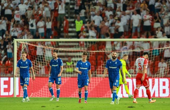 2025.08.12 Belgrad Pilka nozna Eliminacje Ligi Mistrzow UEFA Liga Mistrzow 2025 2026 Crvena zvezda - Lech Poznan N z Mikael Ishak smutek zlosc stracona bramka Foto Henryk Lipinski PressFocus 2025.08.12 Belgrad Football UEFA Champions League 2025 20246 Fourth Qualifying Round Rakow Czestochowa - FC Kobenhavn Mikael Ishak smutek zlosc stracona bramka Credit: Henryk Lipinski PressFocus NEWSPIX.PL --- newspix.pl 