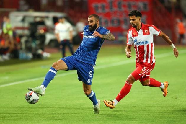 BELGRAD 12.08.2025 MECZ III RUNDA ELIMINACYJNA LIGA MISTRZOW SEZON 2025 26: FK CRVENA ZVEZDA BELGRAD - LECH POZNAN --- UEFA CHAMPIONS LEAGUE THIRD QUALIFYING ROUND MATCH: RED STAR BELGRADE - LECH POZNAN NZ MIKAEL ISHAK RODRIGAO FOT. PATRYK PINDRAL 400MM.PL NEWSPIX.PL --- newspix.pl 
