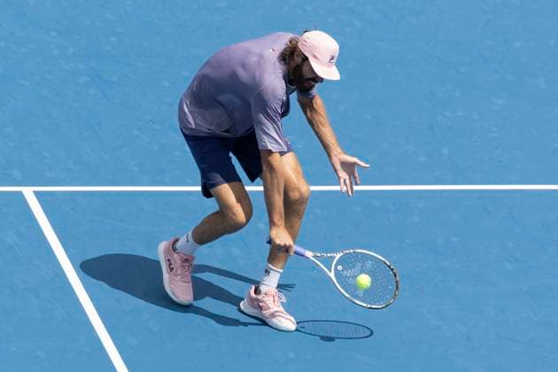 August 12, 2025, Mason, Ohio, USA: Mason, Ohio; Cincinnati Open Tennis Tournament - 2025 08 12 - Reilly Opelka plays a ball against opponent Francisco Comesana. - ZUMAPress Mason USA - ZUMAn24_ 20250812_zaf_n24_222 Copyright: xWallyxNellx