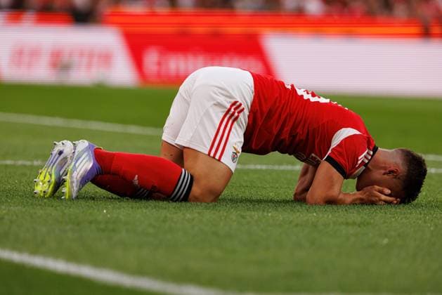 Samuel Dahl seen during Champions League third round qualifying game between SL Benfica and OGC Nice (Maciej Rogowski) Lisbon Estadio Da Luz Portugal Copyright: xMaciejxRogowskix slbnice2526-099