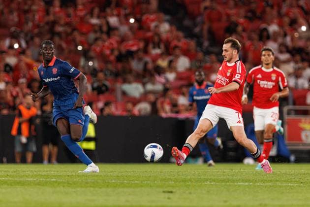 Kerem Akturkoglu seen during Champions League third round qualifying game between SL Benfica and OGC Nice (Maciej Rogowski) Lisbon Estadio Da Luz Portugal Copyright: xMaciejxRogowskix slbnice2526-349