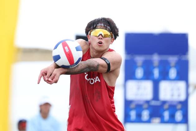 Taito Mizumachi, AUGUST 13, 2025 - Beach volleyball, Beachvolleyball : The 39th Beach Volley Japan, Men s Final at Kugenuma beach, Kanagawa, Japan. Noxthirdxpartyxsales  aflo_300048901