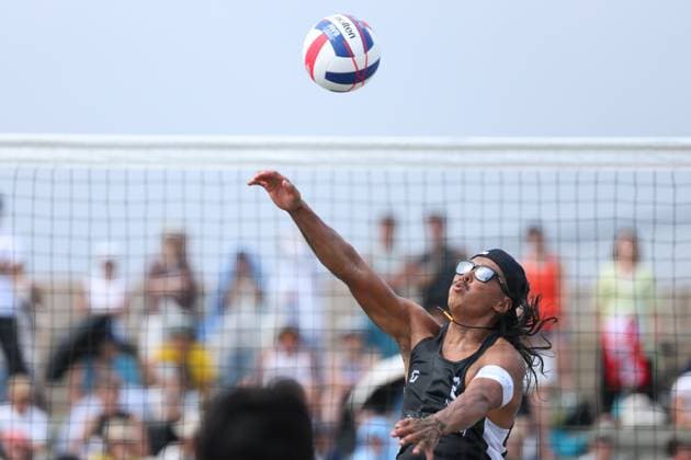 Yoshiumi Hasegawa, AUGUST 13, 2025 - Beach volleyball, Beachvolleyball : The 39th Beach Volley Japan, Men s Final at Kugenuma beach, Kanagawa, Japan. Noxthirdxpartyxsales  aflo_300048941