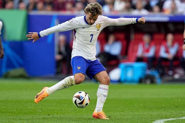 France v Belgium: Round of 16 - EURO 2024 DUSSELDORF, GERMANY - JULY 01: Antoine Griezmann of France during the UEFA EURO, EM, Europameisterschaft,Fussball 2024 round of 16 match between France and Belgium at Merkur Spiel-Arena (Dusseldorf Arena) in Dusseldorf, Germany on July 1, 2024 in Dusseldorf, Germany. Germany World. Editorial use only. Please get in touch for any other usage.  Copyright: x2025xAnadoluxEminxSansarx