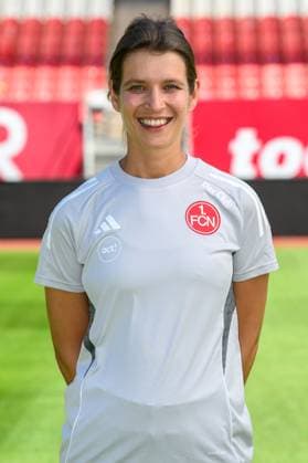 12 08 2025 1 FC Nürnberg FCN Club Clubfrauen 1 Google Pixel Women Soccer Bundesliga BL Season 2025 2026 Photo appointment Portrait appointment Presentation Press appointment Single photo Single photo Portrait Portrait Headshot Lea Siebenhaar Sports psychologist