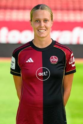 12 08 2025 1 FC Nürnberg FCN Club Clubfrauen 1 Google Pixel Women Soccer Bundesliga BL Season 2025 2026 Photo appointment Portrait appointment Presentation Press appointment Single photo Single photo Portrait Portrait Headshot Klara Svensson Senelius 2