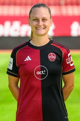 12 08 2025 1 FC Nürnberg FCN Club Clubfrauen 1 Google Pixel Women Soccer Bundesliga BL Season 2025 2026 Photo appointment Portrait appointment Presentation Press appointment Single photo Single photo Portrait Portrait Headshot Luisa Guttenberger 4