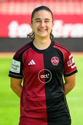 12 08 2025 1 FC Nürnberg FCN Club Clubfrauen 1 Google Pixel Women Soccer Bundesliga BL Season 2025 2026 Photo appointment Portrait appointment Presentation Press appointment Single photo Single photo Portrait Portrait Headshot Marina Scholz 7
