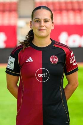 12 08 2025 1 FC Nürnberg FCN Club Clubfrauen 1 Google Pixel Women Soccer Bundesliga BL Season 2025 2026 Photo appointment Portrait appointment Presentation Press appointment Single photo Single photo Portrait Portrait Headshot Jonna Brengel 10