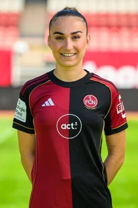 12 08 2025 1 FC Nürnberg FCN Club Clubfrauen 1 Google Pixel Women Soccer Bundesliga BL Season 2025 2026 Photo appointment Portrait appointment Presentation Press appointment Single photo Single photo Portrait Portrait Headshot Lara Meroni 11