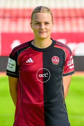 12 08 2025 1 FC Nürnberg FCN Club Clubfrauen 1 Google Pixel Women Soccer Bundesliga BL Season 2025 2026 Photo appointment Portrait appointment Presentation Press appointment Single photo Single photo Portrait Portrait Headshot Amelie Thöle Thoele 12