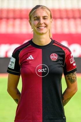 12 08 2025 1 FC Nürnberg FCN Club Clubfrauen 1 Google Pixel Women Soccer Bundesliga BL Season 2025 2026 Photo appointment Portrait appointment Presentation Press appointment Single photo Single photo Portrait Portrait Headshot Oliwia Wos 15