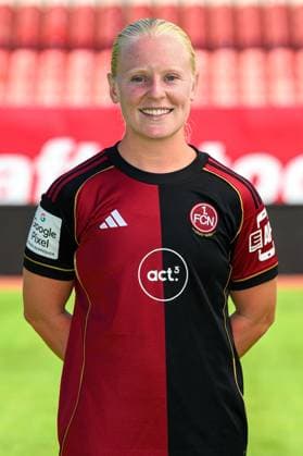 12 08 2025 1 FC Nürnberg FCN Club Clubfrauen 1 Google Pixel Women Soccer Bundesliga BL Season 2025 2026 Photo appointment Portrait appointment Presentation Press appointment Single photo Single photo Portrait Portrait Headshot Aleigh Gambone 16
