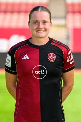 12 08 2025 1 FC Nürnberg FCN Club Clubfrauen 1 Google Pixel Women Soccer Bundesliga BL Season 2025 2026 Photo appointment Portrait appointment Presentation Press appointment Single photo Single photo Portrait Portrait Headshot Jacqueline Baumgärtel 20