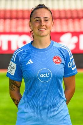 12 08 2025 1 FC Nürnberg FCN Club Clubfrauen 1 Google Pixel Women Soccer Bundesliga BL Season 2025 2026 Photo appointment Portrait appointment Presentation Press appointment Single photo Single photo Portrait Portrait Headshot Lourdes Carmen Romero Grzondziel 25