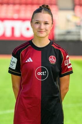12 08 2025 1 FC Nürnberg FCN Club Clubfrauen 1 Google Pixel Women Soccer Bundesliga BL Season 2025 2026 Photo appointment Portrait appointment Presentation Press appointment Single photo Single photo Portrait Portrait Headshot Hanna Deuber 29, FCN