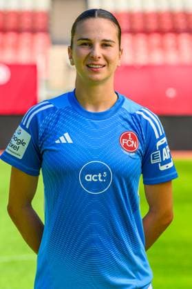 12 08 2025 1 FC Nürnberg FCN Club Clubfrauen 1 Google Pixel Women Soccer Bundesliga BL Season 2025 2026 Photo appointment Portrait appointment Presentation Press appointment Single photo Single photo Portrait Portrait Headshot Hannah Etzold 31