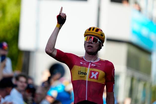Road Cycling 2nd stage of PostNord Tour of Denmark Soeren Waerenskjold of Norway finish to win the second stage of PostNord Tour of Denmark in Gladsaxe, Denmark, Wednesday August 13, 2025 , Zealand Denmark  Copyright: MadsxClausxRasmussenx spdk20250813-173223-L