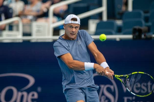 Cincinnati Open Round Of 16: Francis Tiafoe V Holger Rune Holger Rune is seen during his Round of 16 match at the Cincinnati Open in Mason, Ohio, on August 13, 2025. Mason Ohio United States  Copyright: xJasonxWhitmanx originalFilename:whitman-cincinna250813_npMlR.jpg
