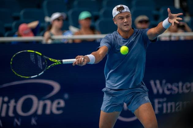 Cincinnati Open Round Of 16: Francis Tiafoe V Holger Rune Holger Rune is seen during his Round of 16 match at the Cincinnati Open in Mason, Ohio, on August 13, 2025. Mason Ohio United States  Copyright: xJasonxWhitmanx originalFilename:whitman-cincinna250813_np8FH.jpg