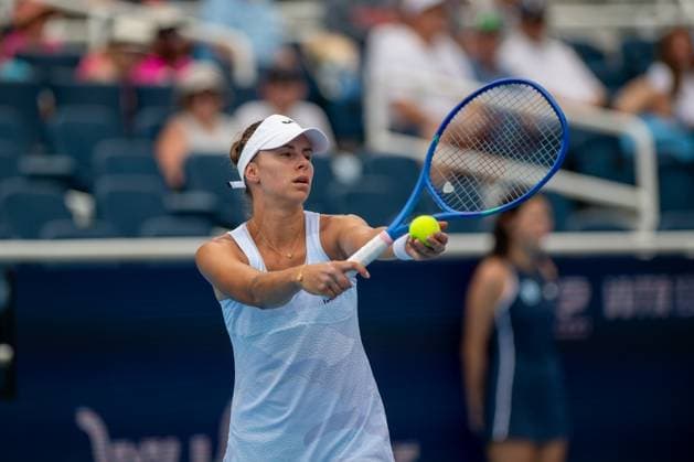 Cincinnati Open Third Round: Jessica Pegula V Magda Linette Magda Linette is seen during her third-round match at the Cincinnati Open in Mason, Ohio, on August 13, 2025. Mason Ohio United States  Copyright: xJasonxWhitmanx originalFilename:whitman-cincinna250813_npZdn.jpg